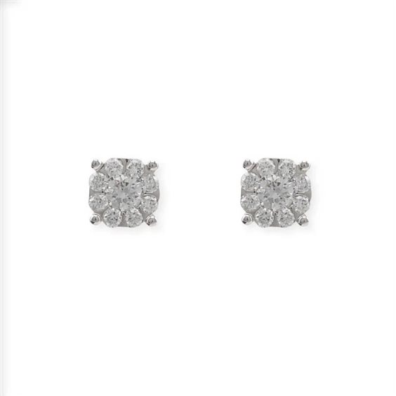 Orecchini Promesse Donna in Oro bianco Diamante 0.70 Ct ORFV6P - ORFV6P